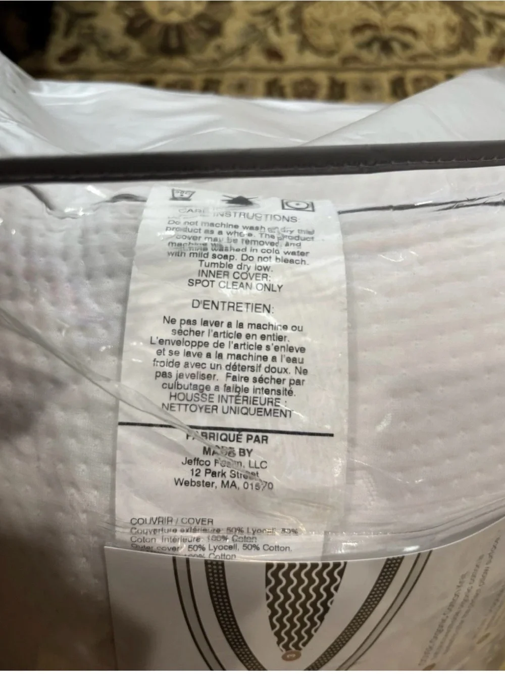 SAATVA GRAPHITE MEMORY FOAM PILLOW QUEEN HIGH LOFT 18x28 New
